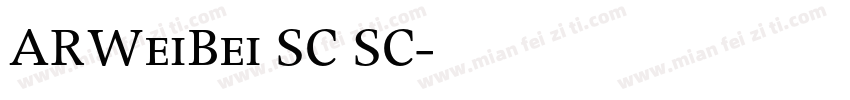 ARWeiBei SC SC字体转换